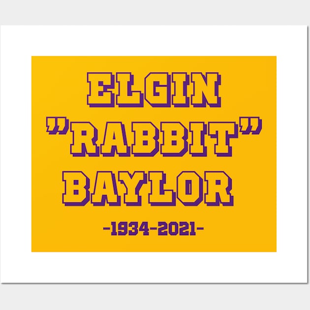 Elgin "Rabbit" Baylor Memorial Varsity Print Wall Art by PosterpartyCo